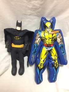 ◎ DC BATMAN バットマン applause MARVEL マーベル WOLVERINE ウルヴァリン ぬいぐるみ セット 現状品