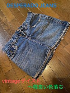 レディースファッションdesperado jeansボタンフライデニム ミニスカート☆ショートパンツ