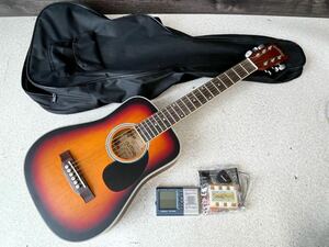 1円 ほぼ未使用 美品 ミニギター ミニアコースティックギター 付属品 付き セット 良品 売り切り