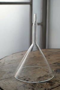 古い手吹きガラスの大きな漏斗 / 19世紀・スウェーデン / アンティーク 古道具 硝子 ガラス