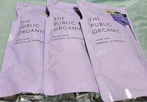 THE　PUBLIC　ORGANIC　ザ パブリック オーガニック スーパーシャイニー シャンプー トリートメント　詰め替え　3個