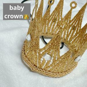  baby Crown Gold день рождения половина день рождения новый bo-n фото фотосъемка 