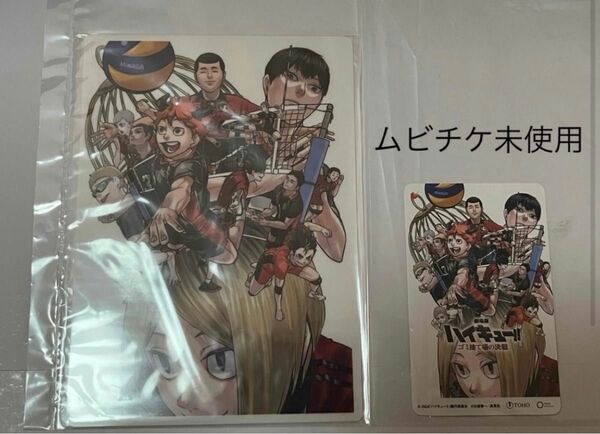 劇場版ハイキュー!!ゴミ捨て場の決戦　〈定期購読限定〉未使用ムビチケ1枚&特典ミニ下敷き ハイキュー ムビチケ