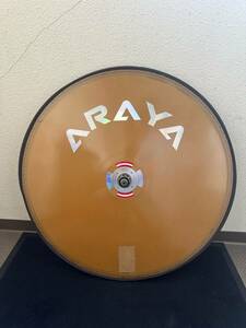 ARAYA アラヤ　チューブラーディスクホイール　ロード用　シマノ10速用　リア　専用ホイールバッグ付き　中古品