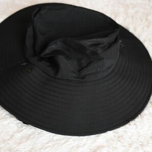 サファリハット 日よけ帽子 ネックガード UVカット 日焼け対策 黒 3wayの画像6