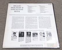 ビリー・ホリデイ 米LP「Billie Holiday's Greatest Hits!」_画像2
