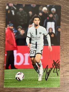 ザイール・エメリ 直筆サイン入り 写真 オートグラフ ユニフォーム PSG パリ・サンジェルマン フランス代表