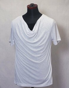 【通販大手カジュアル】ホワイト Tシャツ＆ブラックTシャツ半袖　重ね着風ファッション/M寸