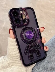 iPhone 12 ProMax 磁気 宇宙飛行士 リング ブラケット ケース カバー ソフト グラデーション iPhone 12 Pro iPhone 12