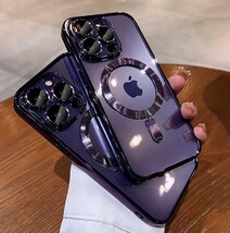 iPhone 15 ProMax ソフトtpu フルレンズ ケース クリアカバ 磁気 ワイヤレス充電 iPhone 15 Plus iPhone 15 Pro iPhone 15_画像8