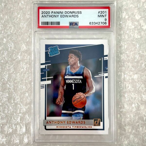 PSA9 Anthony Edwards アンソニー・エドワーズ ルーキー Wolves NBA