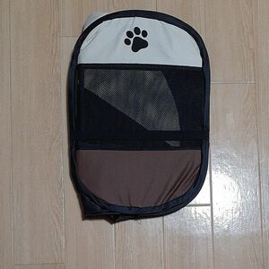 折りたたみ ペットサークル S 73×43cm メッシュ Sサイズ ゲージ 室内用 小型犬 猫 八角形 肉球 開閉式