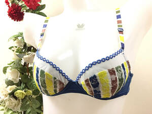*.o! beautiful goods [Wacoal Wacoal unnana cool JB3804] correction length stripe pattern colorful bra *S2(A75*B70*C65)