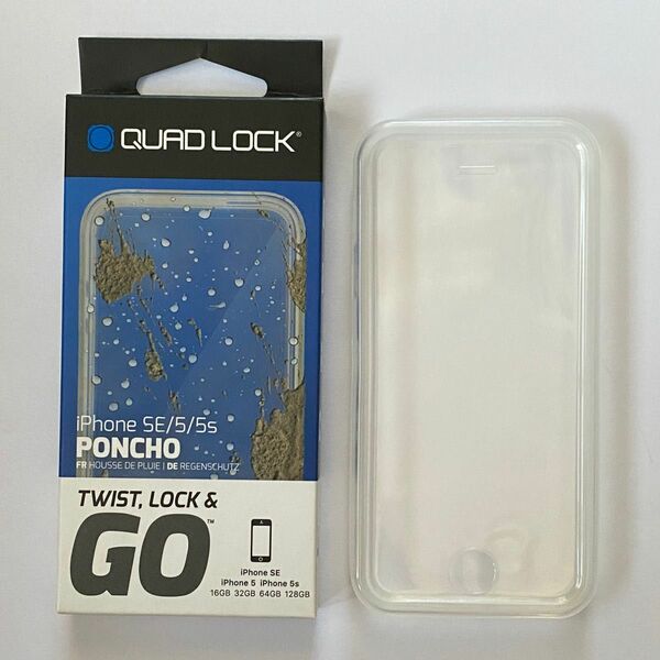 QUADLOCK iPhone SE 5s 5 レインカバー クアッドロック 防塵対策 ポンチョ 雨 塵 泥除け