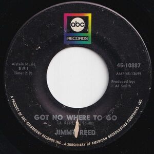 Jimmy Reed Got No Where To Go / Two Ways To Skin (A Cat) ABC US 45-10887 206733 R&B R&R レコード 7インチ 45