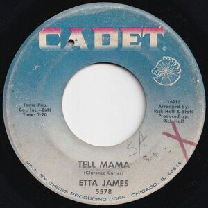 Etta James Tell Mama / I'd Rather Go Blind Cadet US 5578 206755 SOUL ソウル レコード 7インチ 45