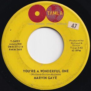 Marvin Gaye You're A Wonderful One / When I'm Alone I Cry Tamla US T-54093 206799 SOUL ソウル レコード 7インチ 45