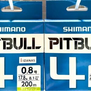 激安釣具 シマノ／SHIMANO　PITBULL ＰＬ-Ｍ５４Ｒ　ピットブル４　peライン 200m 150m 2個セット　釣り　