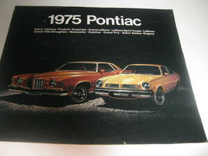 75 год Pontiac английский язык каталог 