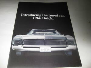 66 year Buick large size English catalog 