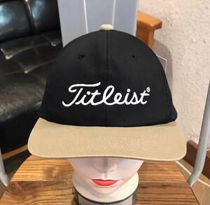 タグ付き未使用品／Titleist／タイトリスト／ゴルフキャップ／ブラック／表示58㌢フリーサイズ