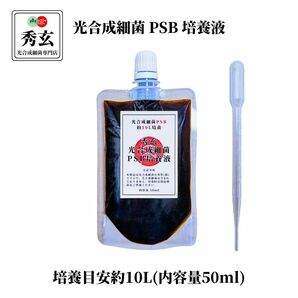 光合成細菌 PSB 10リットル培養液(内容量50ml)【秀玄】