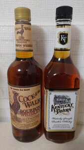 【送料無料】バーボン ウイスキー 2本セット ケンタッキー・ターバ、 コック・オブ・ザ・ウォーク kentucky tavern　cock of the walk 古酒