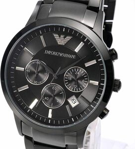1 иен ~ новый товар не использовался Emporio Armani AR2453 EMPORIOARMANI хронограф наручные часы мужской 