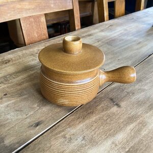 DENBY/Langly 　カンタベリー　スープボウル【43-311】オニオンスープボウル　蓋付ボウル　スープ入れ　フラワーベース　店舗什器