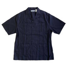 CUBAVERA キューバベラ　キューバシャツ　ブラック　Lサイズ　 AUTHENTIC EMBROIDERED GUAYABERA SHIRT_画像1