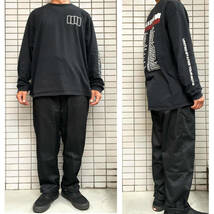 OG BLANK オージーブランク　テーパード チノパン ブラック　XLサイズ　PLEATED TAPERED CHINO PANTS トラウザー_画像7