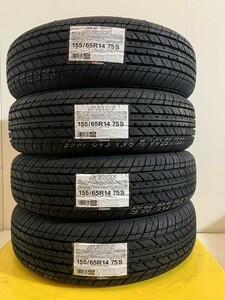 4本18,900～＜送料別＞2024年新品夏タイヤ 155/65R14 75S(SYK001-1)YOKOHAMA S306 155/65/14　軽自動車