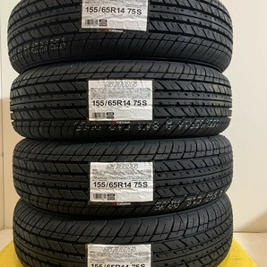 【送料無料】2024年新品夏タイヤ４本セット 155/65R14 75S(SYK001-10)YOKOHAMA S306 155/65/14 軽自動車の画像1