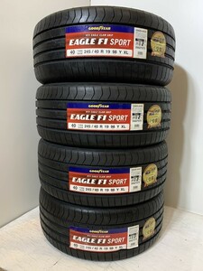 ＜送料 別＞未使用夏タイヤ ４本セット 245/40R19 98Y XL(SGY121-3)GOODYEAR EAGLE F1 SPORT 245/40/19 20年～21年