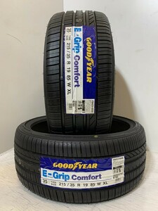 【送料無料】未使用夏タイヤ ２本セット 215/35R19 85W XL(SGY216-24)GOODYEAR E-Grip Comfort 215/35/19 20年～21年