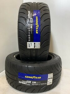 ＜送料 別＞未使用夏タイヤ ２本セット 255/45R17 102W XL(SGY103-22)GOODYEAR RS SPORT S-SPEC 2020年～2021年 255/45/17