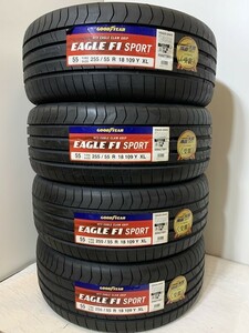 【送料無料】未使用夏タイヤ４本セット 255/55R18 109Y XL(SGY139-31)GOODYEAR EAGLE F1 SPORT 255/55/18 20年～21年