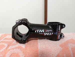 ITM カーボン風アルミステム　ロードバイク　ステム　ハンドル31.8　長さ80 