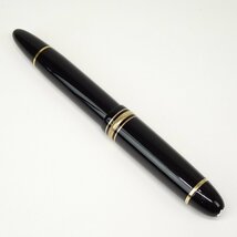 ★E2095 モンブラン マイスターシュテュック 149 万年筆 ペン先14C/585 ブラックｘゴールド ジャンク扱い MONTBLANC メンズ★_画像3