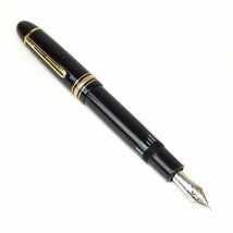 ★E2095 モンブラン マイスターシュテュック 149 万年筆 ペン先14C/585 ブラックｘゴールド ジャンク扱い MONTBLANC メンズ★_画像2