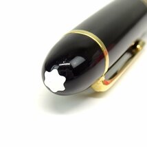 ★E2096 モンブラン マイスターシュテュック 149 万年筆 ペン先14C/585 ブラックｘゴールド ジャンク扱い MONTBLANC メンズ★_画像4