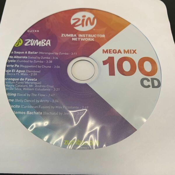 ズンバ MEGAMIX100 CD メガミックス zumba