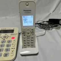 Panasonic パナソニック 電話機 コードレス電話機 親機 子機 固定電話 VE-GZ230-W ホワイト 中古品_画像3