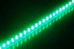 高輝度完全防水LEDシリコンバーチューブライト12個12cm グリーン
