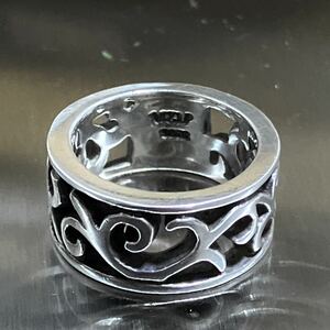 [m]UZUuzala Beth k... pattern ring 7 number silver 925 silver silver ring 