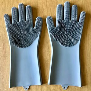ブラシ手袋　キッチン手袋 シリコン手袋　【未使用】