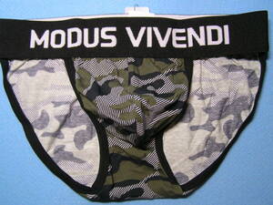 即決新品 MODUS VIVENDI モーダスビベンディ10914-M- CAMO Tanga Brief ビキニブリーフ カーキ柄色 現品表記サイズ M