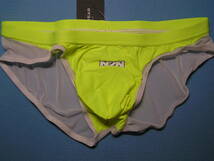 即決新品 N2N BB69 BAREBACK Mesh BIKINI -M- メッシュスイムブリーフ NEON YELLOW 蛍光黄色　 現品表記サイズ M_画像4