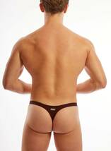 即決新品 N2N BB9 Little Beach Thong -S- T-バックスイムブリーフ Deep Burgundyこげ茶色　 現品表記サイズ S_画像3