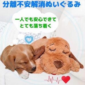 【動作確認済み】【丸洗い可能】不安解消ぬいぐるみ　犬用　 ペット用品